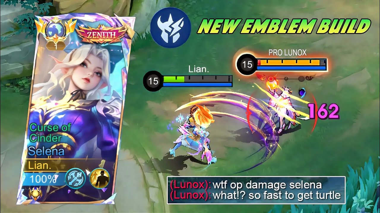 SELENA NEW MIDLANE EMBLEM SEASONED HUNTER!! FAST ROTATION AND FAST TURTLE LORD FIGHTS!? 