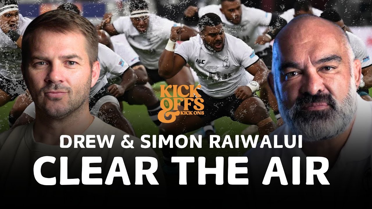 Drew Mitchell & Simon Raiwalui sit down to break bread.