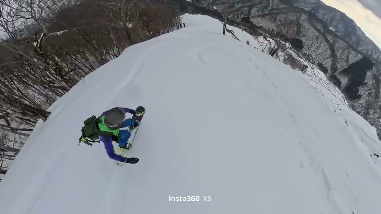 深入山㉑、スプリットボードで挑戦、#雪山#バックカントリー#スプリットボード#snowboarding 