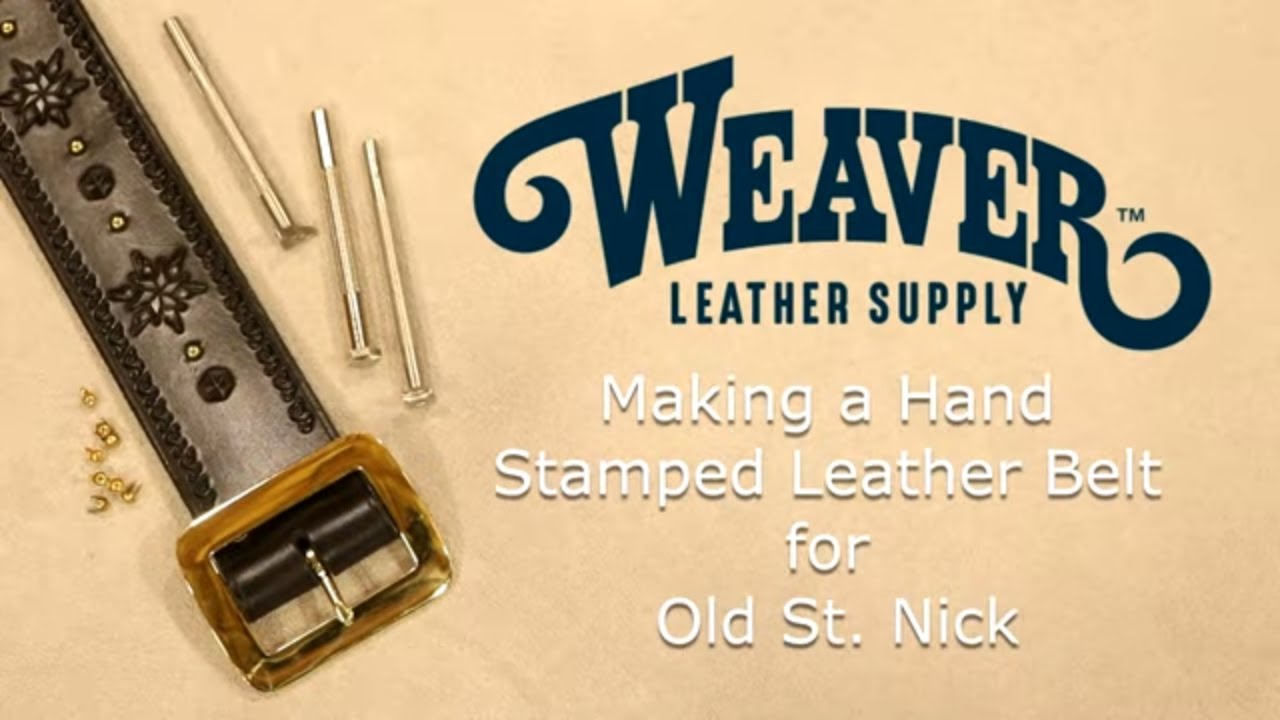 Making a Hand Stamped Leather Santa Belt