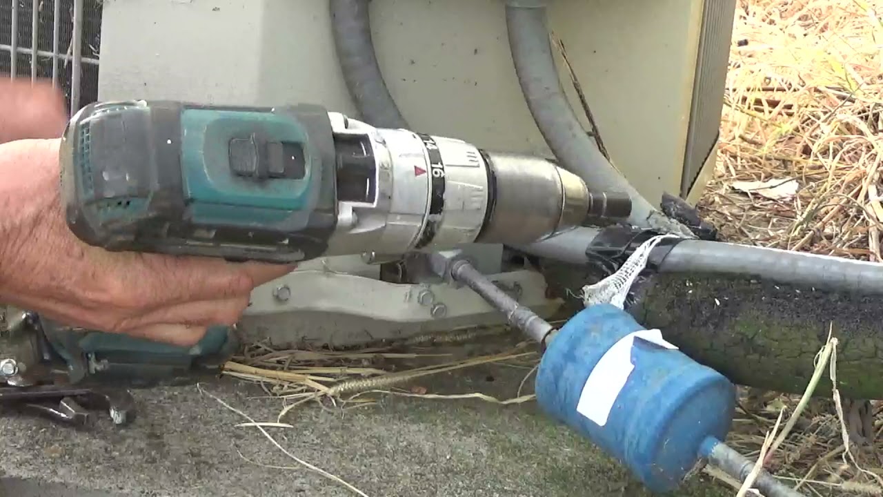 Locking cap removal on AC system with NO SPECIAL TOOLS
