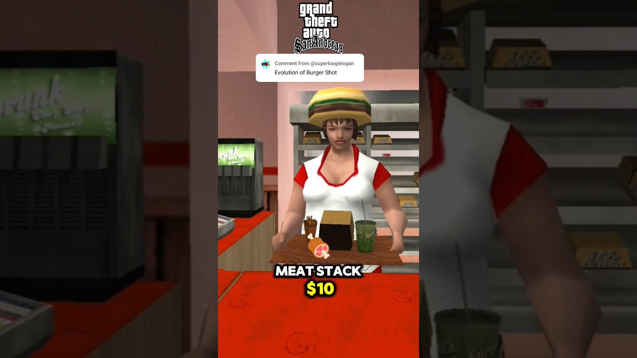 EVOLUTION OF BURGER SHOT IN GTA GAMES