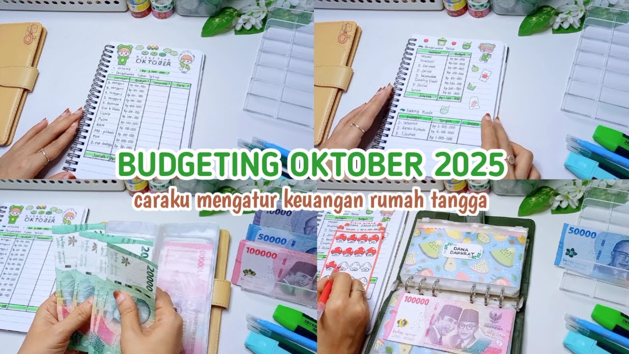 BUDGETING OKTOBER 2025 | Mengatur Keuangan Rumah Tangga || Budgeting Bulanan