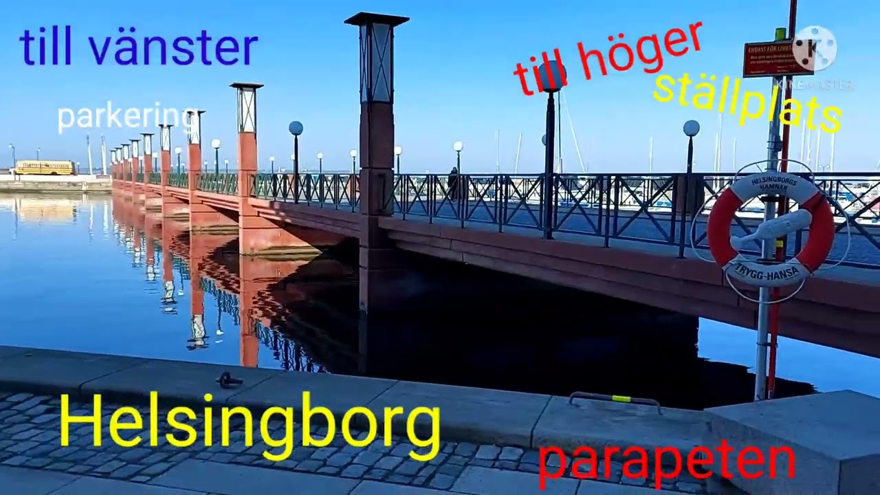 Helsingborg parapeten parkering och ställplats husbil, Skåne, Sweden.