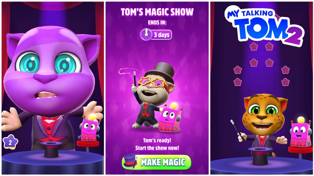 Tom's Magic Show 🎩 - My Talking Tom 2 Gameplay