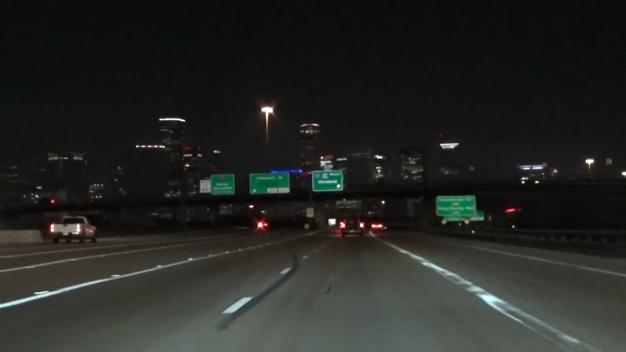 Lone Star State Adventures - "Houston Night Cruise" - SH 288 into Houston - Texas USA