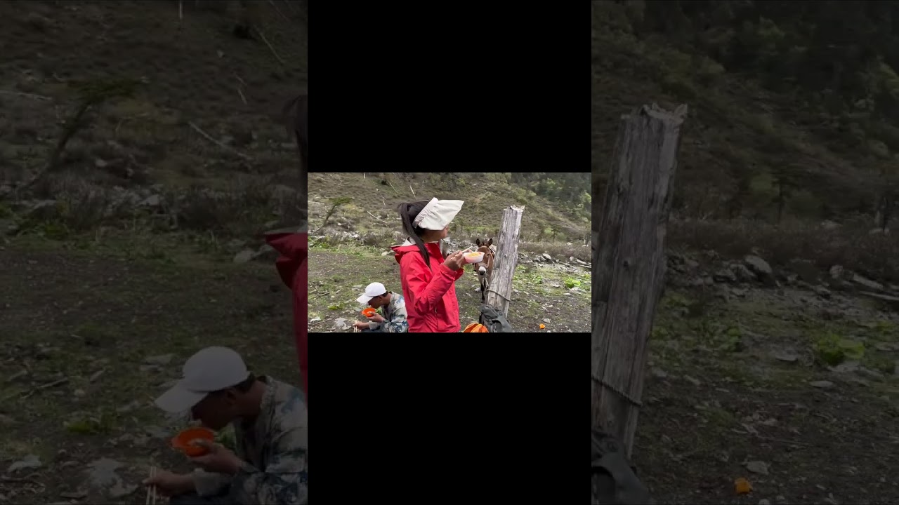 梅里南坡～神女峰缅茨姆虫草线）短线两天一晚  第一天从八里达梅里南坡大本营出发 时间：10:30～3点 露营地：擦江顶 海拔：3600 第二天： 10:30～5:00 出发到神女峰缅茨姆和纳松秋根的