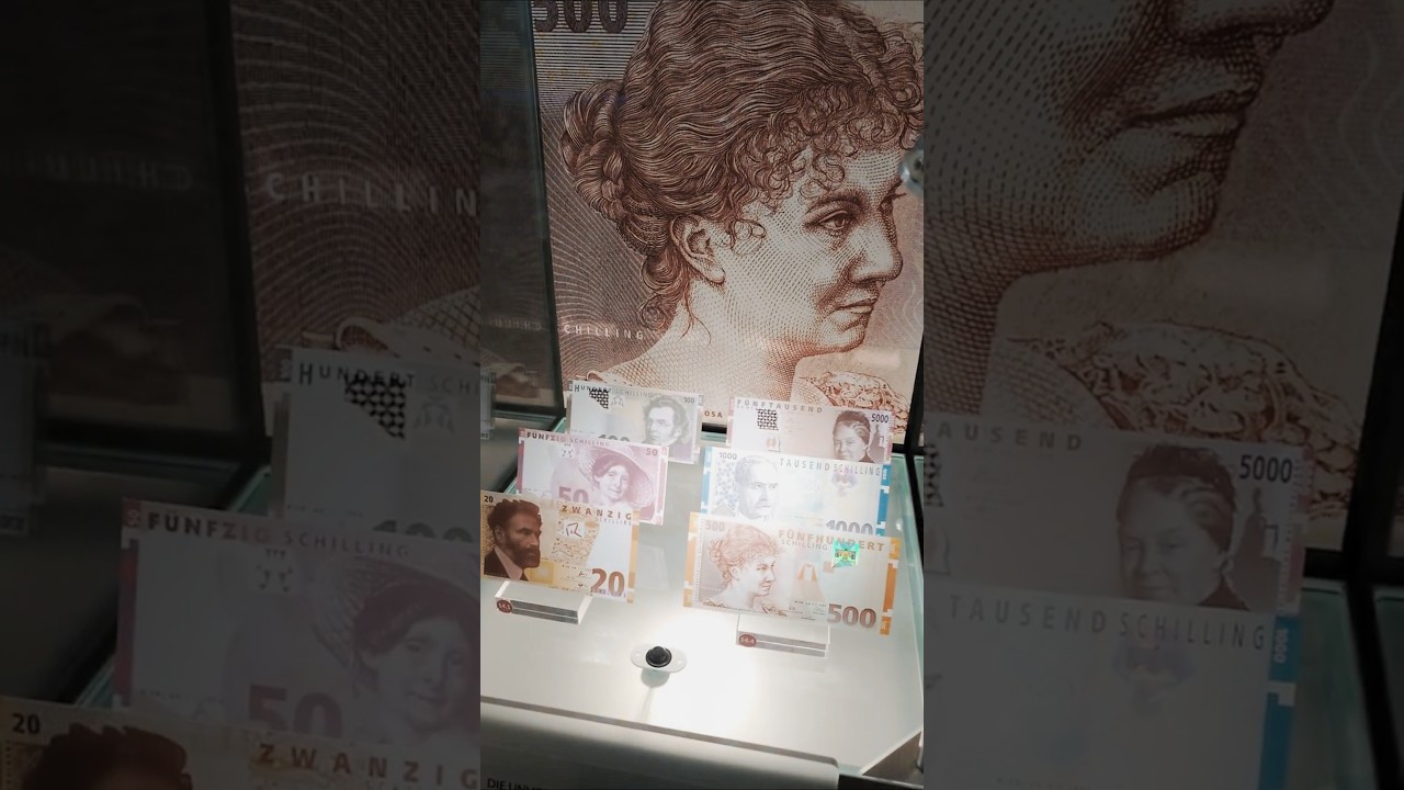 В Национальном Банке Австрии в Инсбруке - монеты и банкноты - видео 4