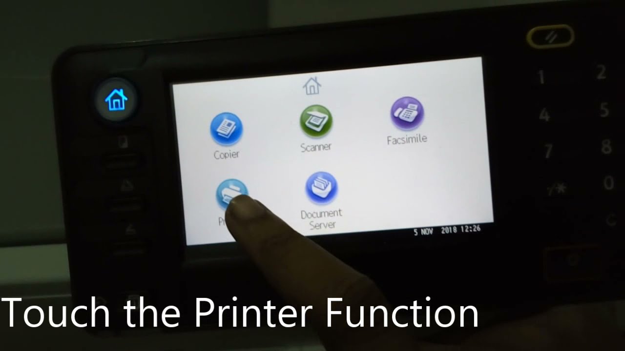 Ricoh MPc305 How to Print From  USB