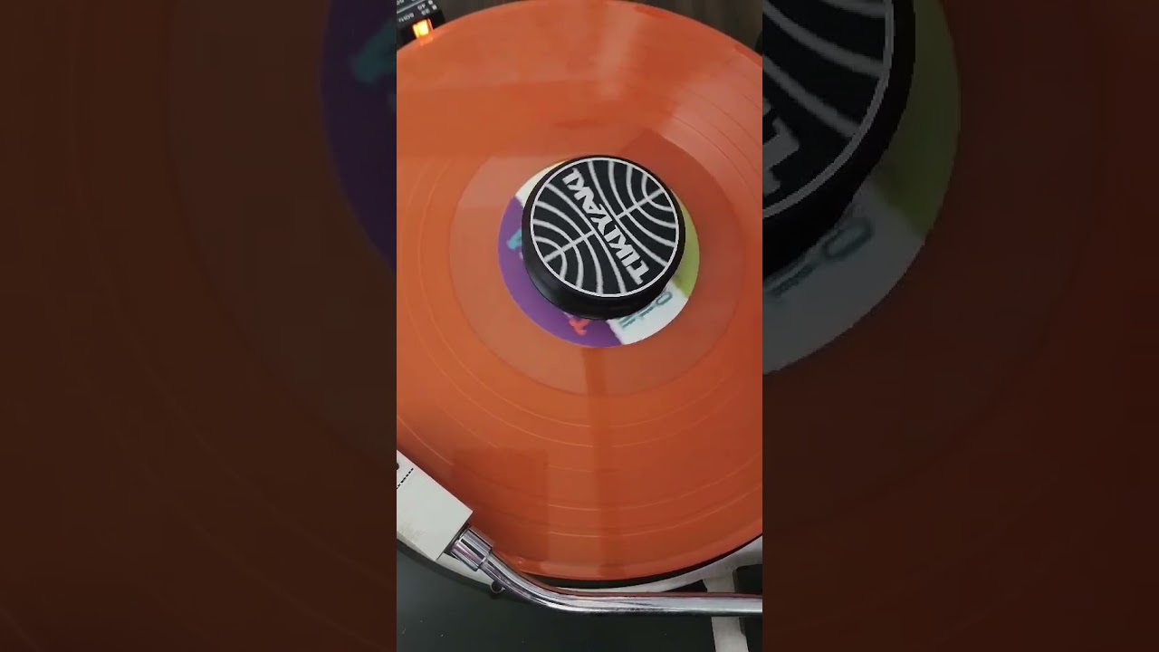 Spinning Tikiyaki Orchestra on Orange Vinyl  🎶✨ ✅   