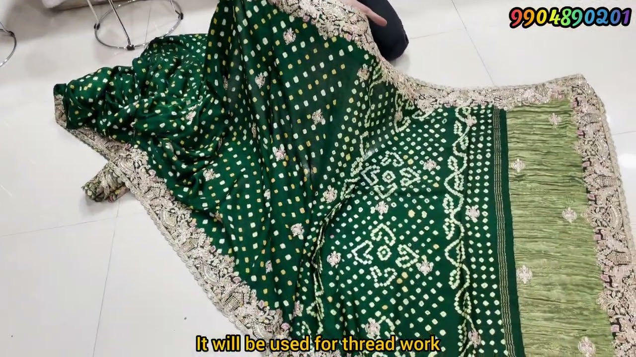 Gujarati wedding saree | trending bandhani saree 2026 | new saree 