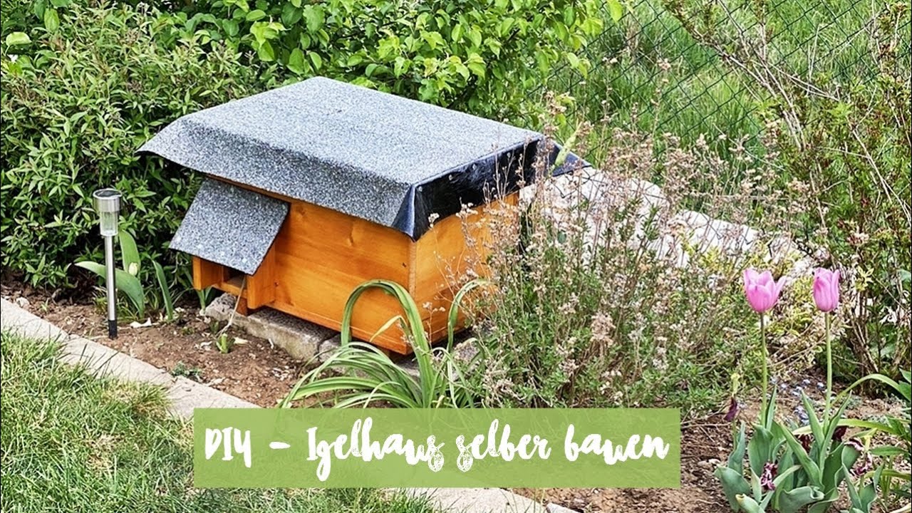 DIY - Igelhaus für den Garten selber bauen - so geht’s! 🌿🦔🏡
