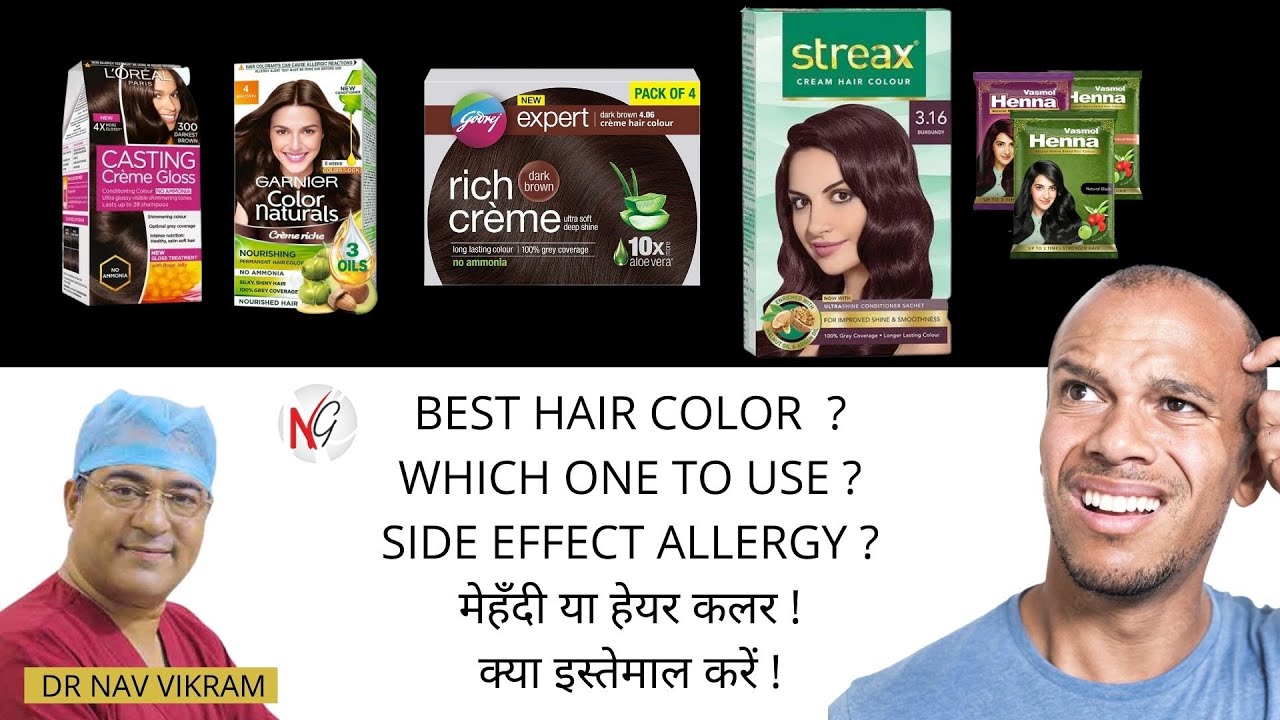 Hair color, best hair color, premature greying, henna, shampoo based hair color, must see video.