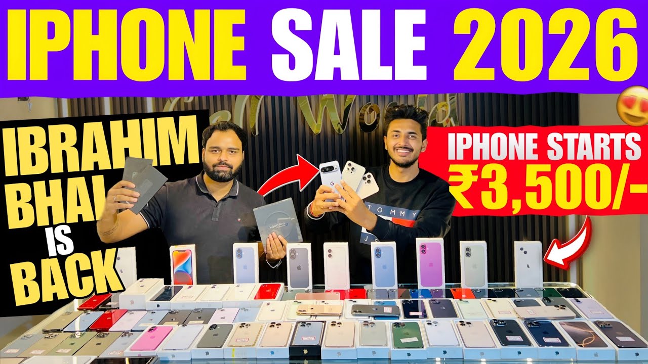FINALLY : *IPHONE SALE* 2026🔥 | ₹3,500/- Only | Second Hand iPhone Patna | Patna Mobile Market