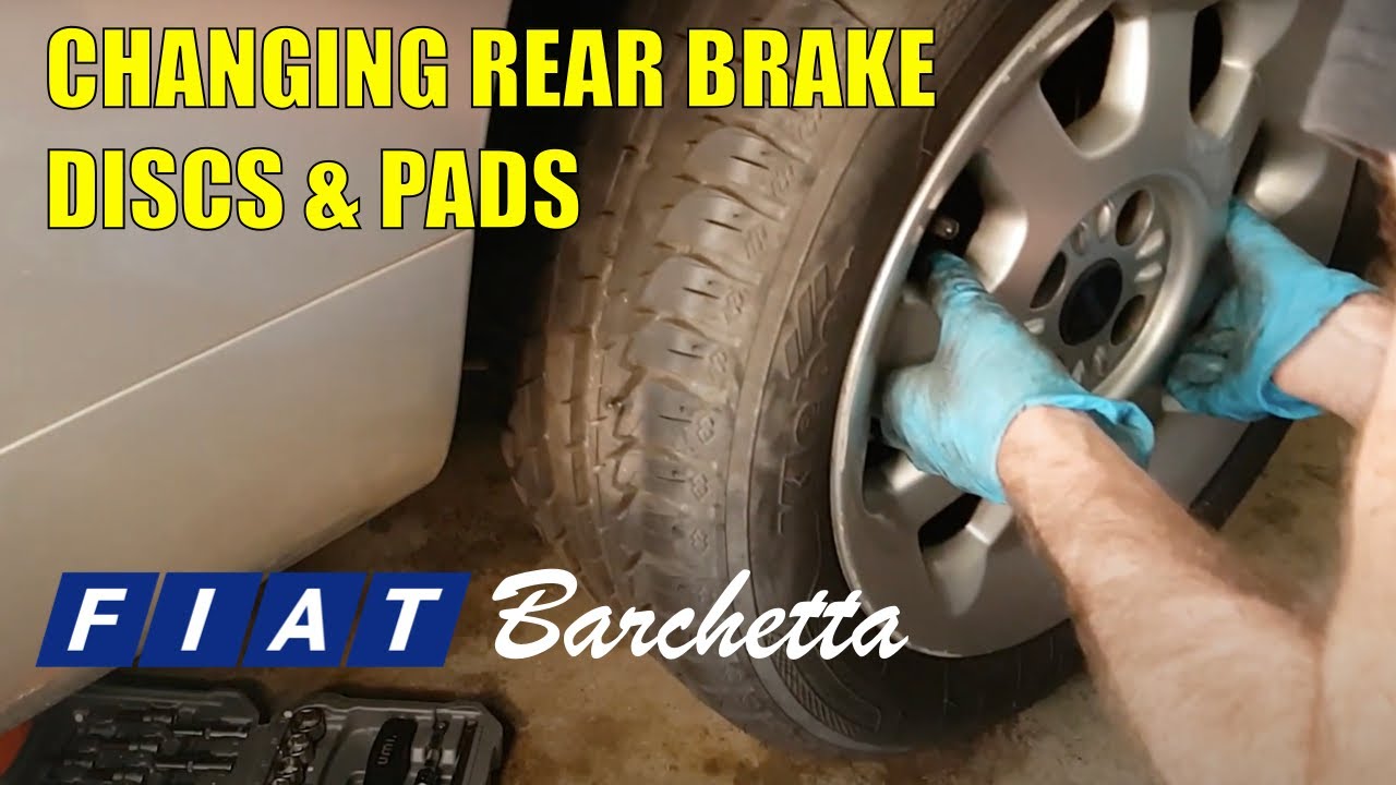 Fiat Barchetta | Change rear brake discs and pads | Fixing cars | Italian classic car | Project Car