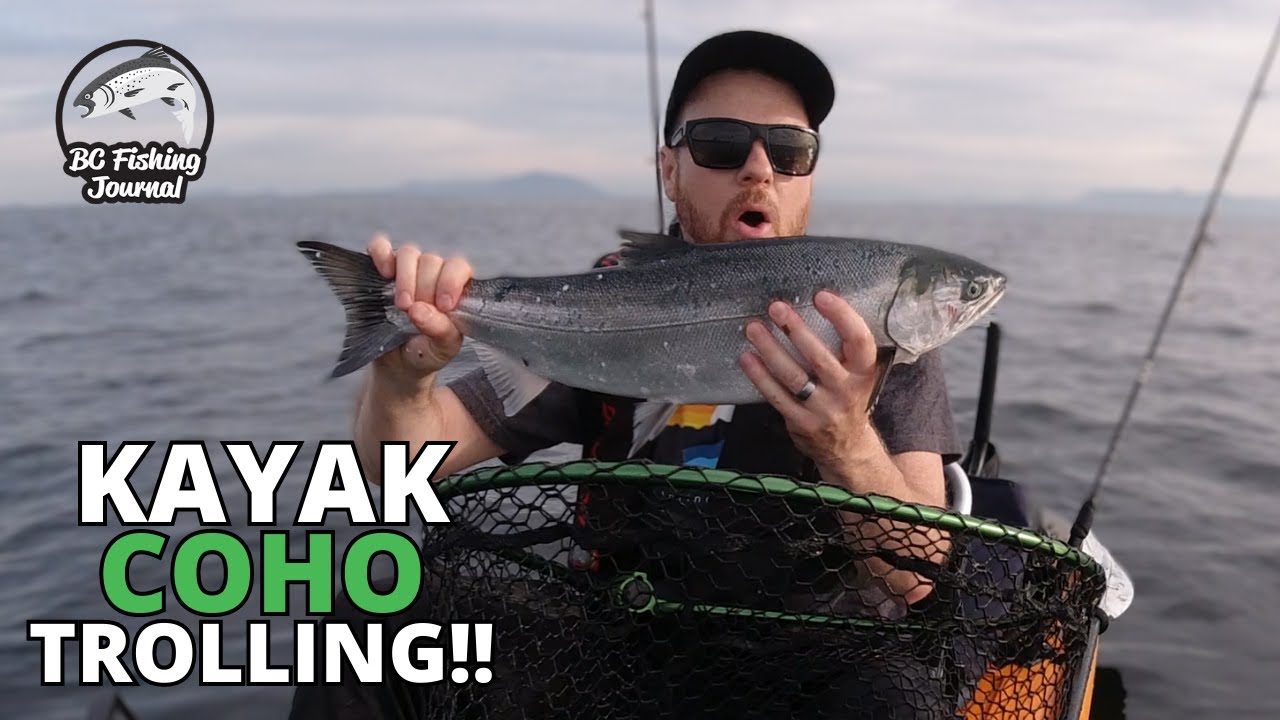 Kayak Coho Salmon Trolling - a Milestone Fish!!