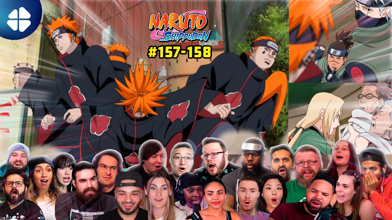 Shippuden Episode 157-158 Mega Reaction Mashup | ナルト 疾風伝] [海外の反応]