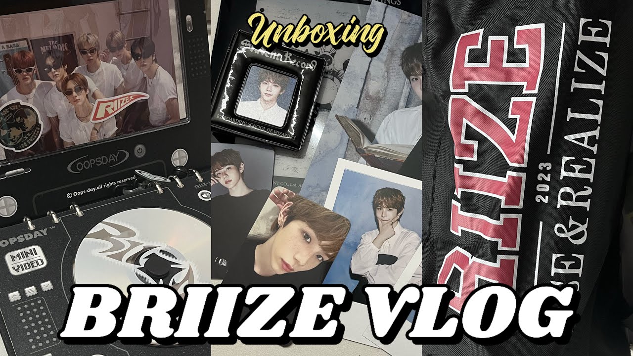 【 BRIIZE VLOG 】 Unboxing RIIZE’s season greeting special ED MD😍 | photocard holder, album and bag✨