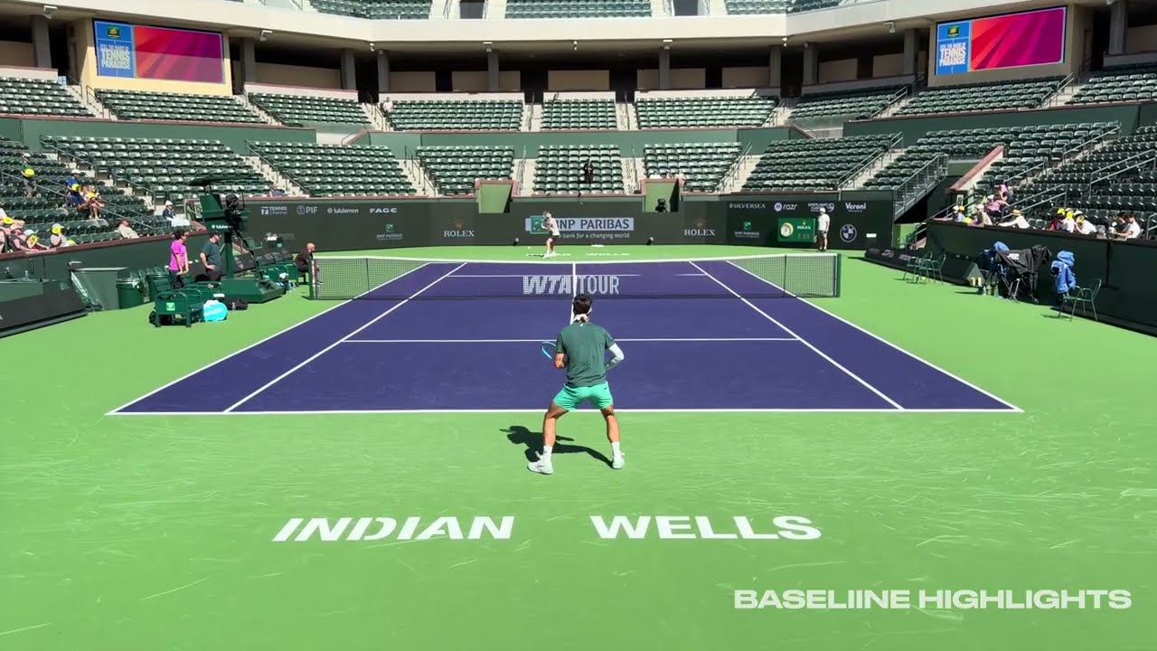Jack Draper is Back at Indian Wells | 2026 Court Level Practice Match vs. Lorenzo Musetti