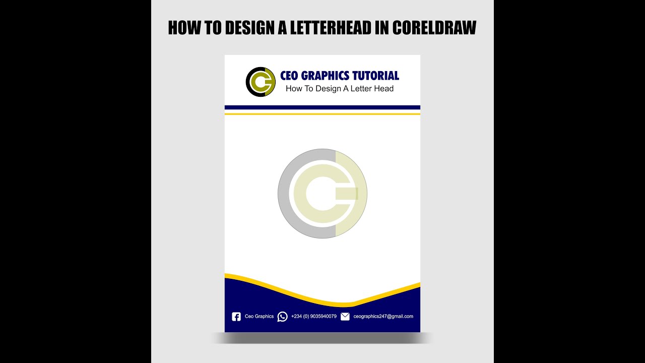 HOW TO DESIGN A LETTERHEAD IN CORELDRAW