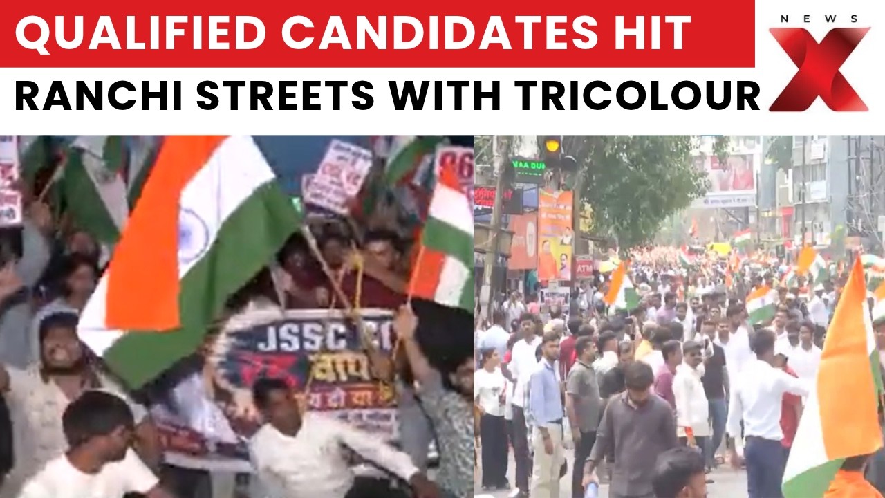 Jharkhand JSSC-CGL Row: Qualified Candidates Hold Tiranga Yatra Against Exam Cancellation | NewsX