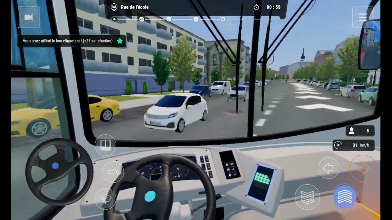 Bus Simulator City Ride | Blue Bird Sigma | Ligne 48 | Gameplay