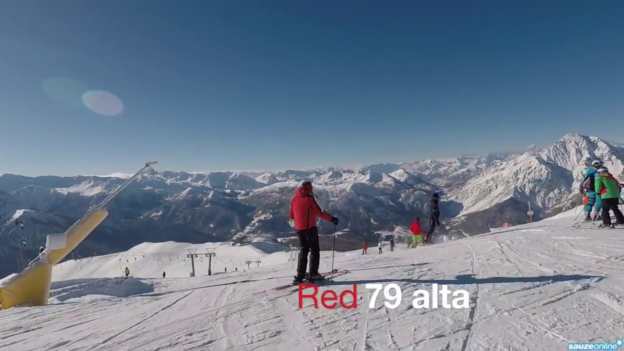 Run from the top of Sansicario to the mid station of the Cesana gondola.