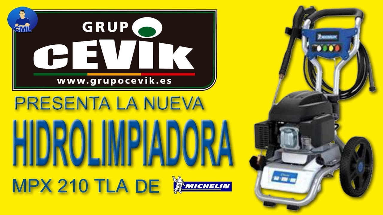 MICHELIN MPX210TLA Hidrolimpiadora gasolina (montaje y funcionamiento)