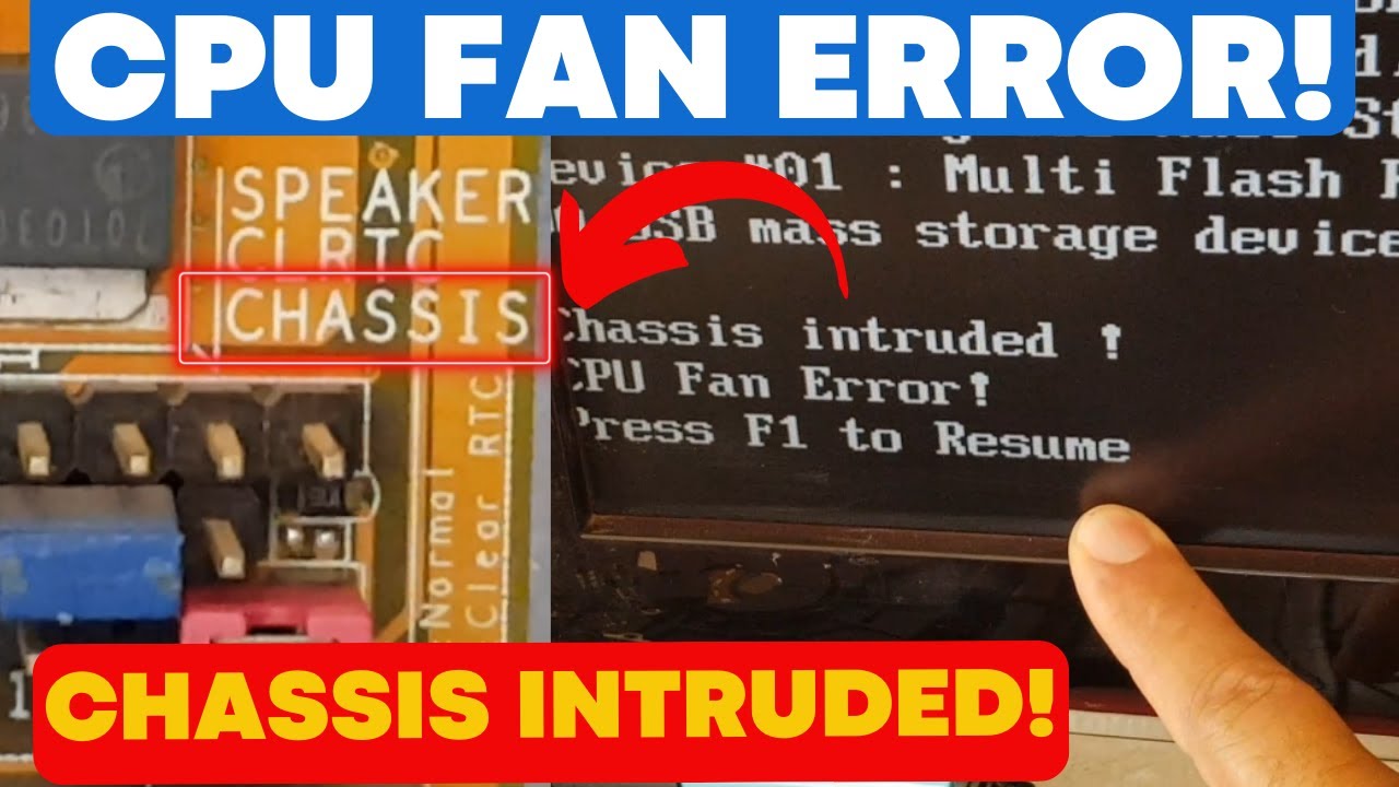 Resolvendo erro do cooler CPU FAN ERROR! e CHASSIS INDTRUDED! Dois erros resolvidos faça você mesmo!