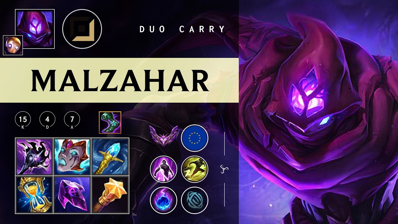 Malzahar Carry vs Jinx - EUW Master Patch 26.04