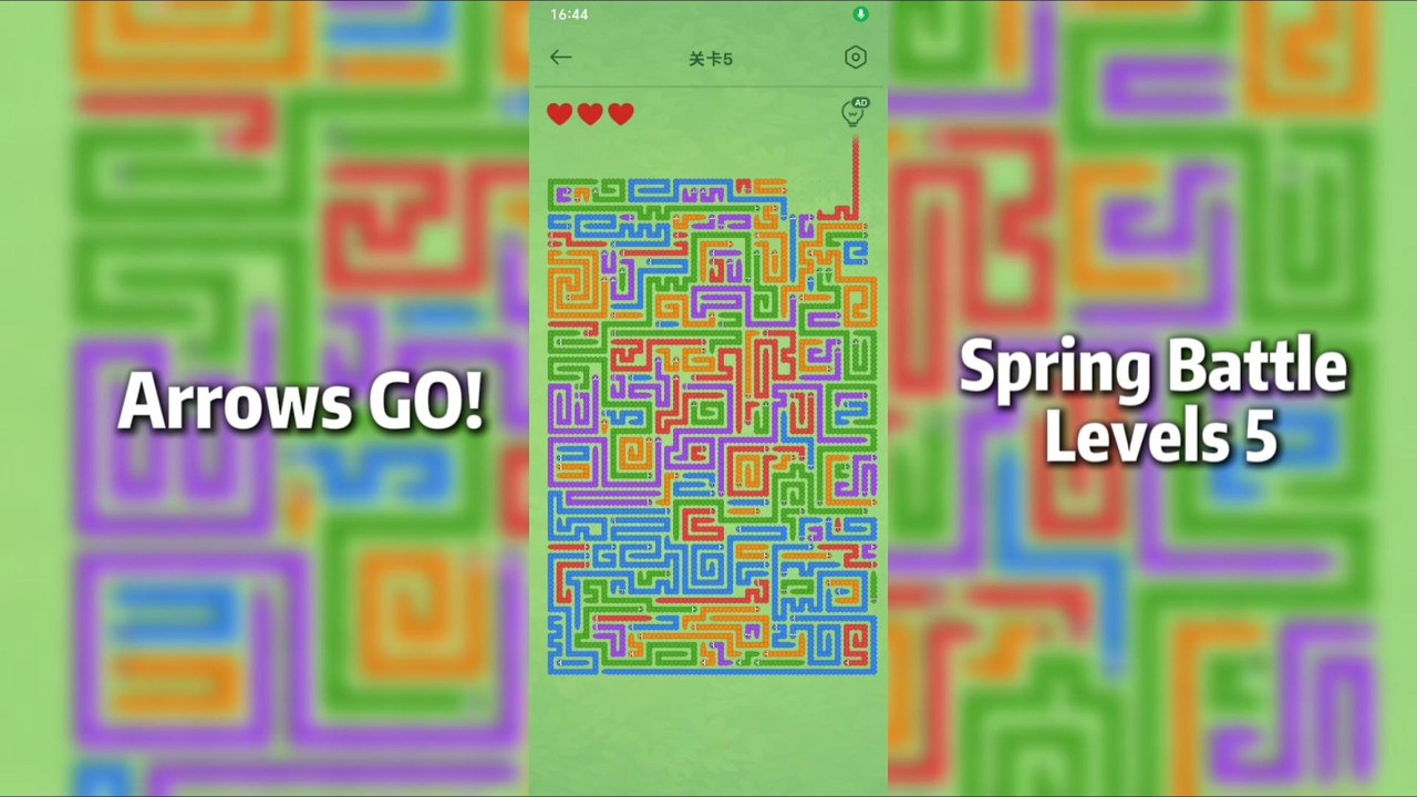 【7723】Arrows GO! - Spring Battle Levels - 5 Walkthrough