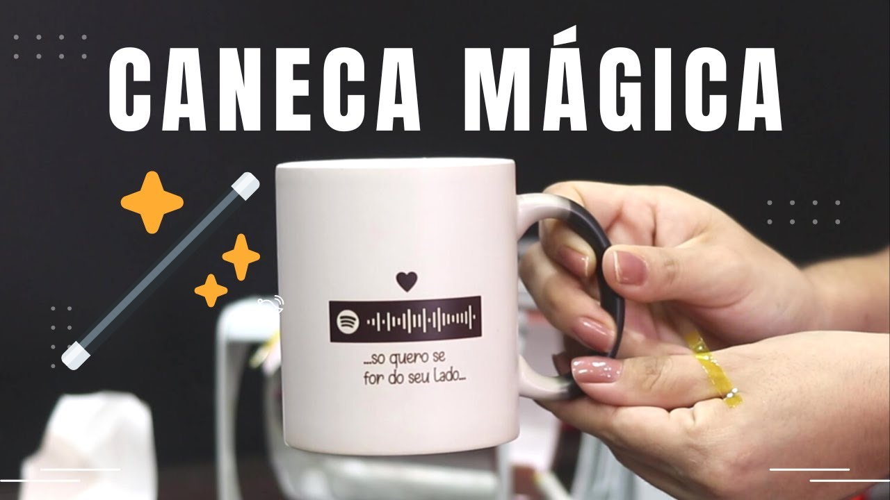 Caneca Mágica para Sublimação: Como Personalizar (Com arte do Spotify)
