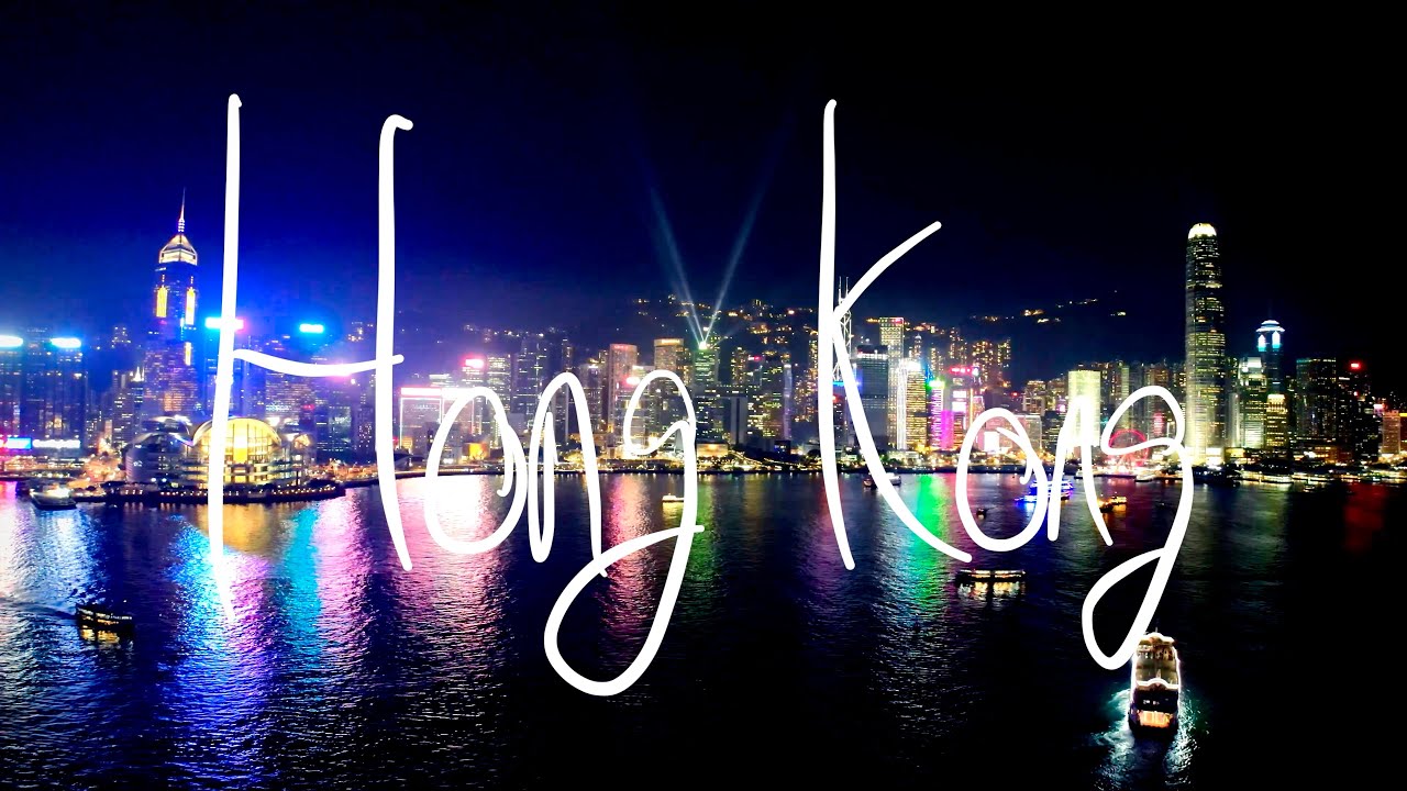 Hong Kong, A Drone Flight Around The City