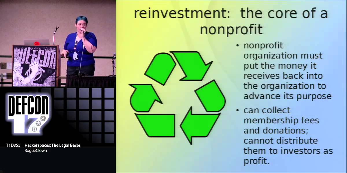 DEF CON 17 - RogueClown - Hackerspaces: The Legal Bases