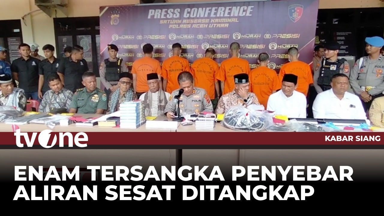Enam Orang Penyebar Aliran Sesat di Aceh Utara Diamankan Polisi | Kabar Siang tvOne