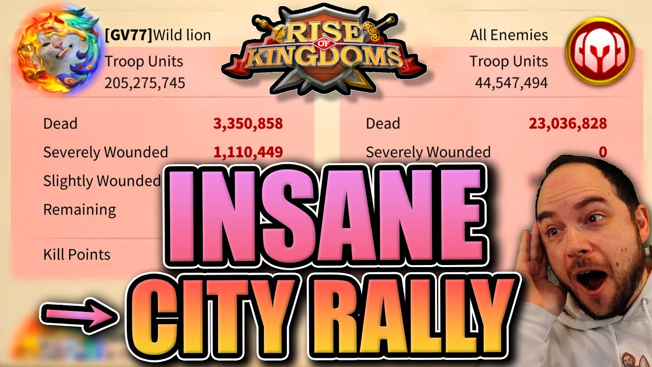 Объединение 2.1B силы Wild Lion [отчёт о монстрах] Rise of Kingdoms