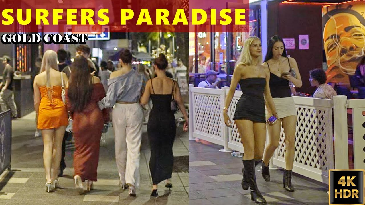 [4K HDR] Surfers Paradise Nightlife Walk | Gold Coast Saturday Night VIBES!