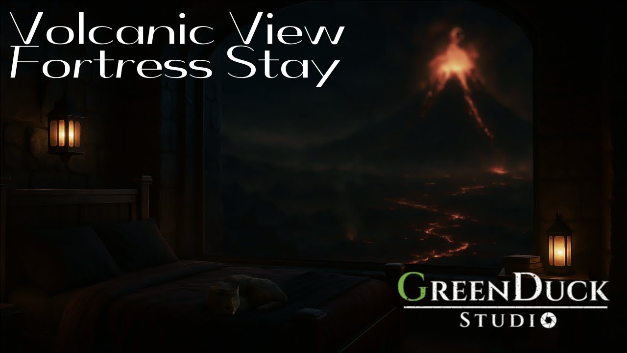 🔥 Volcanic View Fortress Stay &ndash; 12 Hours of Deep Earth Rumble & Stillness