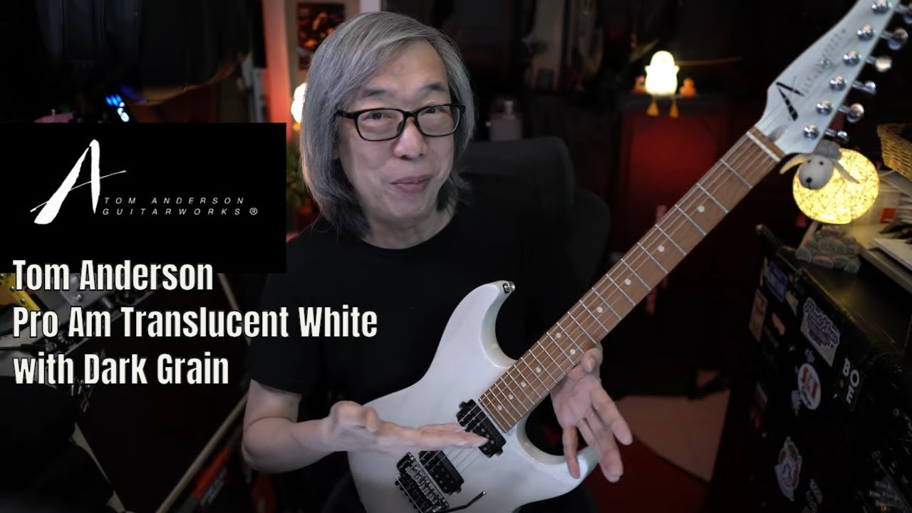What a rock machine!!!vThe Tom Anderson Pro Am Translucent White with Dark Grain