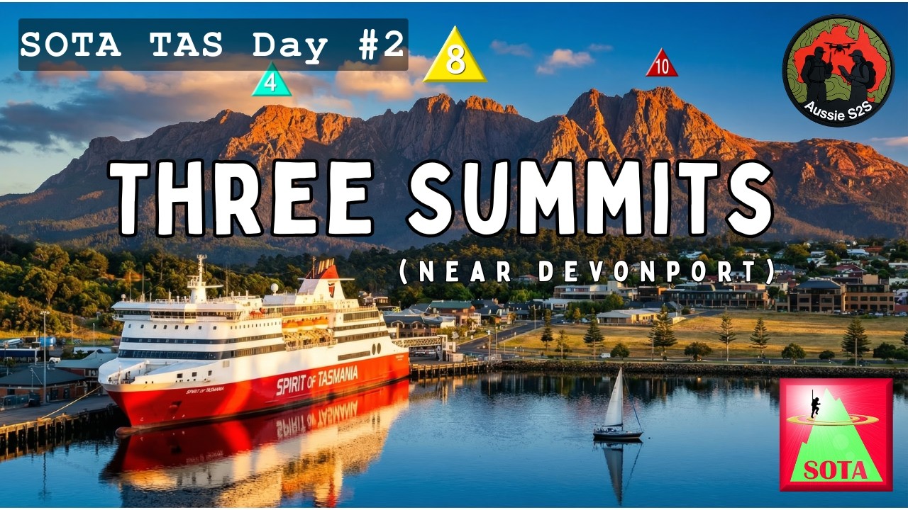SOTA Tasmania - Day #2 2025 - Three Summits near Devonport