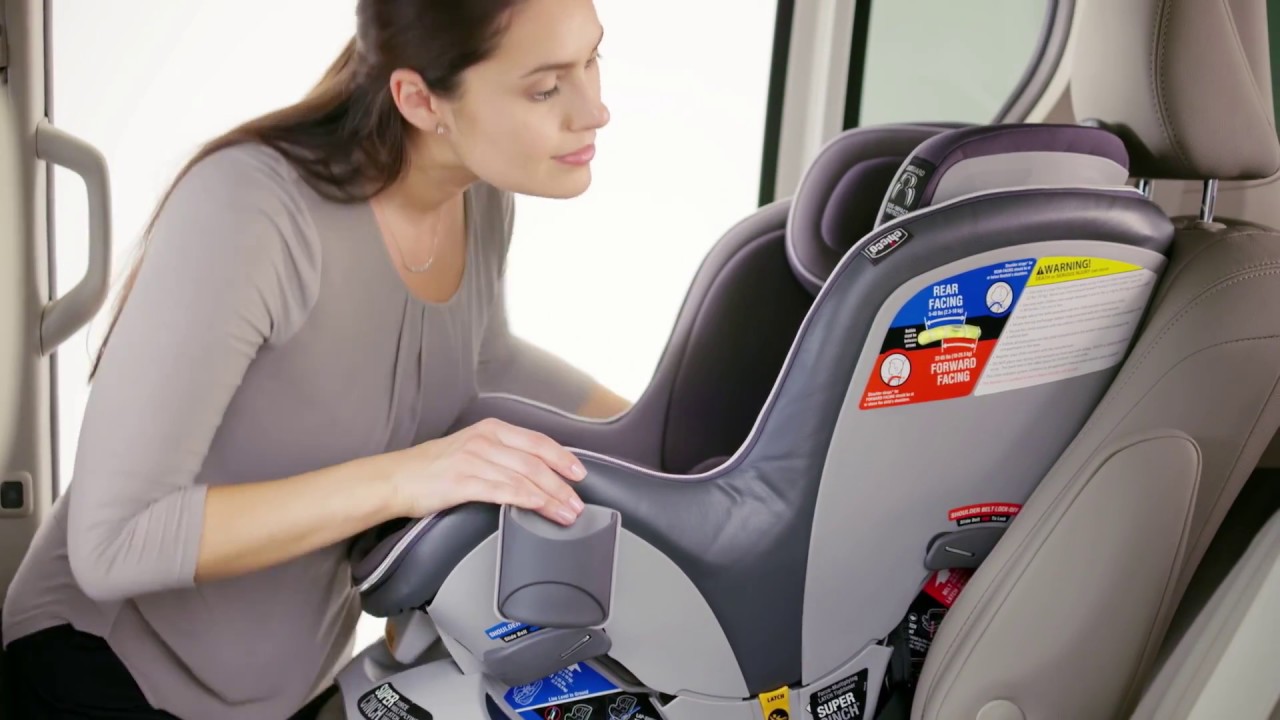 Chicco NextFit - Installing with LATCH: Forward-facing