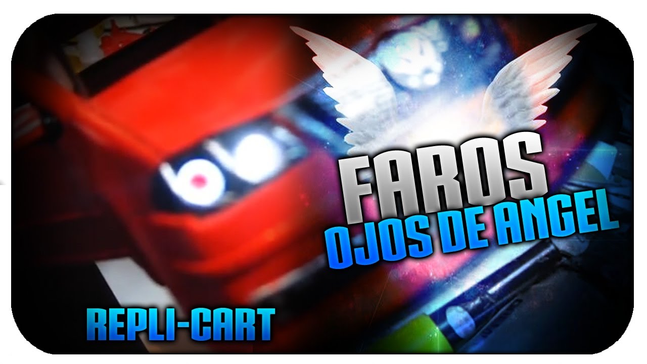 COMO HACER FAROS OJOS DE ANGEL PARA CARROS A ESCALA (1RA VERSIÓN)