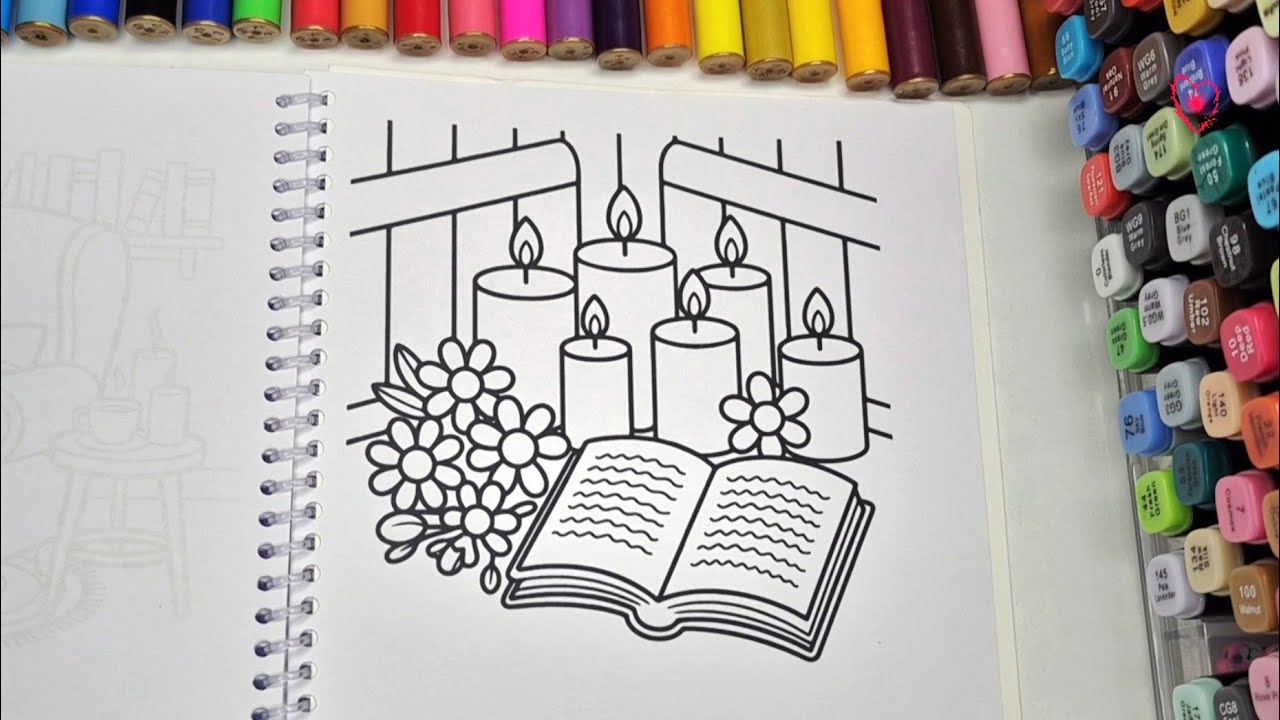 ASMR Color with Me | Cozy Night Coloring for Stress Relief & Better Sleep