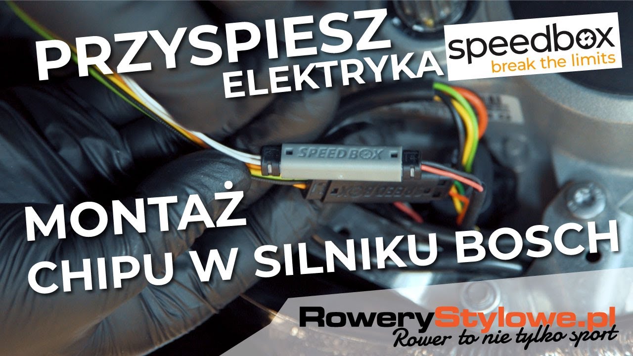 Speedbox bosch - spos&oacute;b montażu, zdjęcie blokady prędkości w rowerze elektrycznym