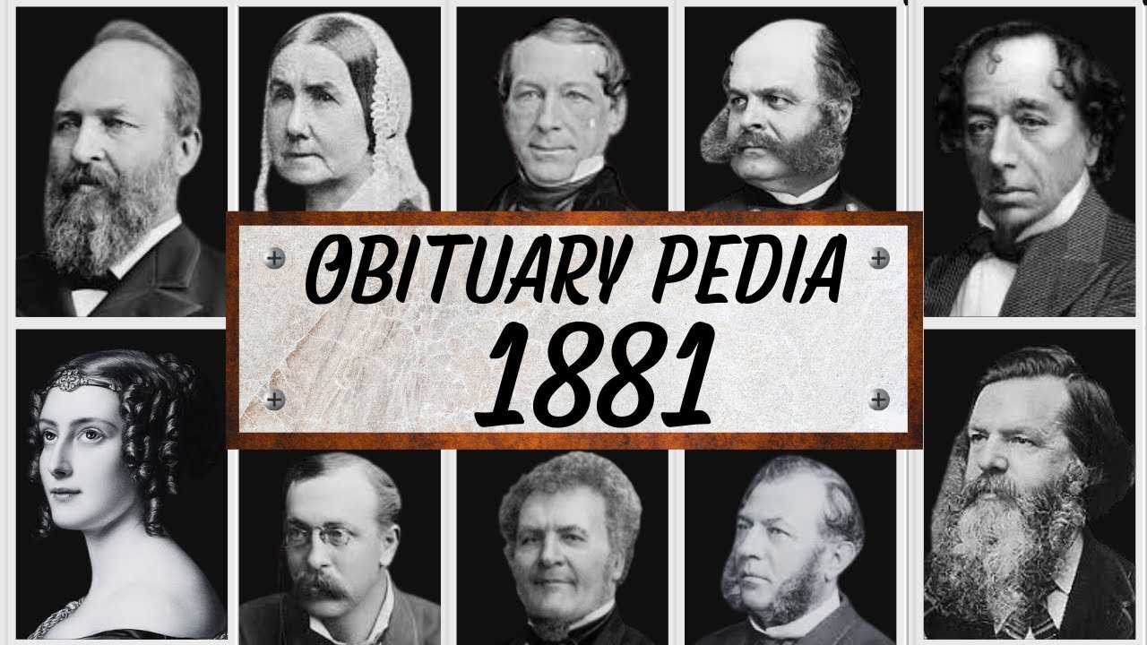 Знаменитые люди, которых мы потеряли в 1881 году — Некролог 1881 года