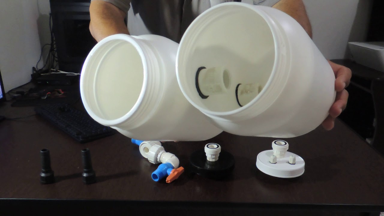 FILTRO CANISTER CASEIRO! - com pote de suplemento.