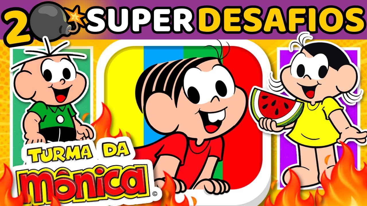 🐇🔥20 SUPER DESAFIOS DA TURMA DA MÔNICA 💣 | DESAFIO TURMA DA MÔNICA| QUIZ