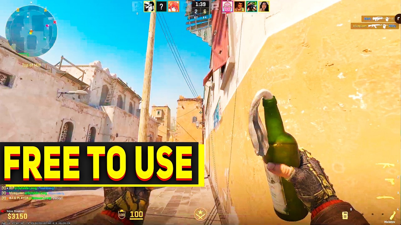 COUNTER STRIKE 2 No Copyright Gameplay – Free To Use Background Footage (No Commentary)