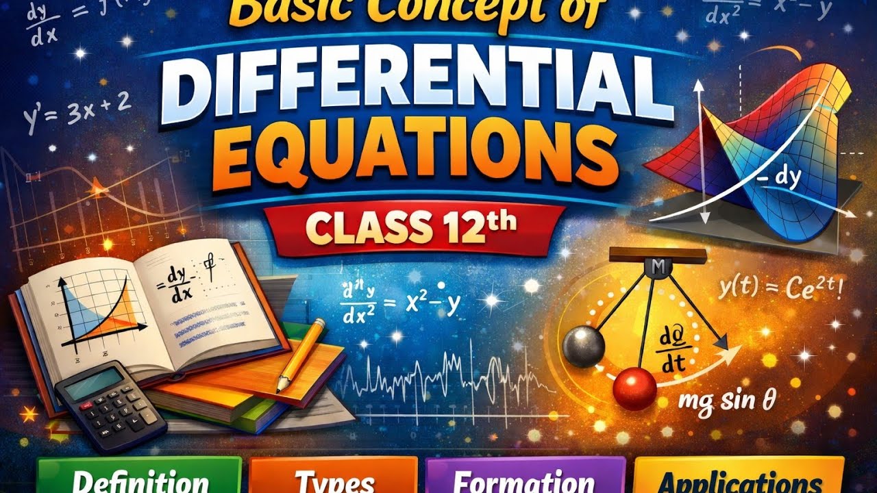 Basic concept of Differential Equations Class 12th