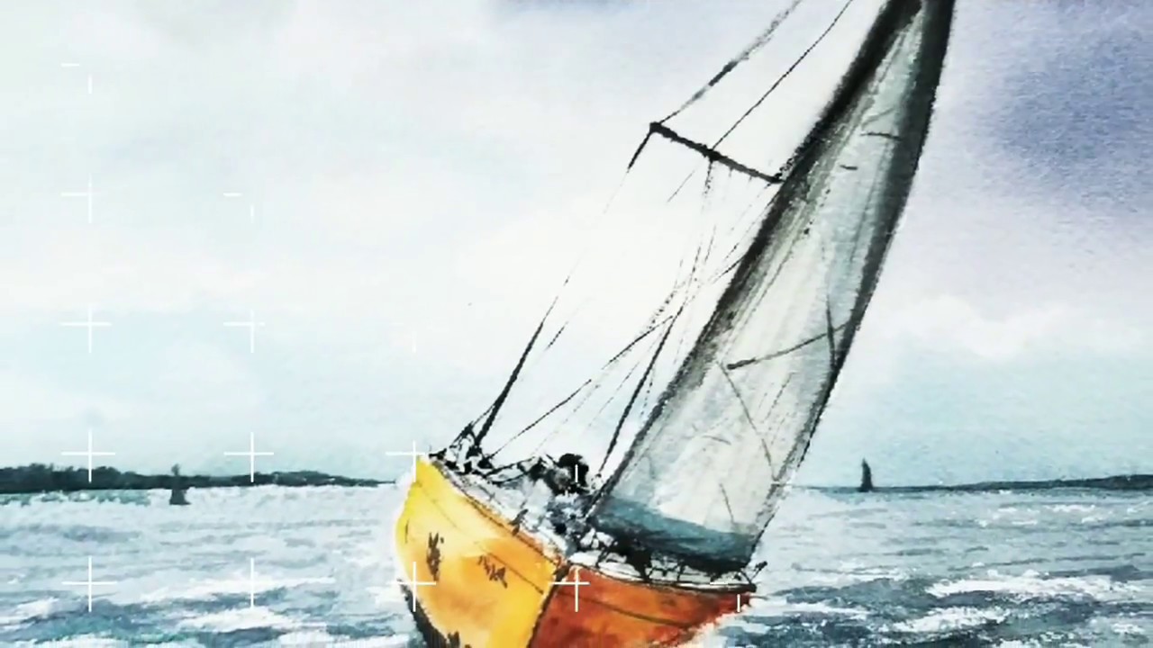 SAILBOAT WATERCOLOR PAINTING DEMONSTRATION